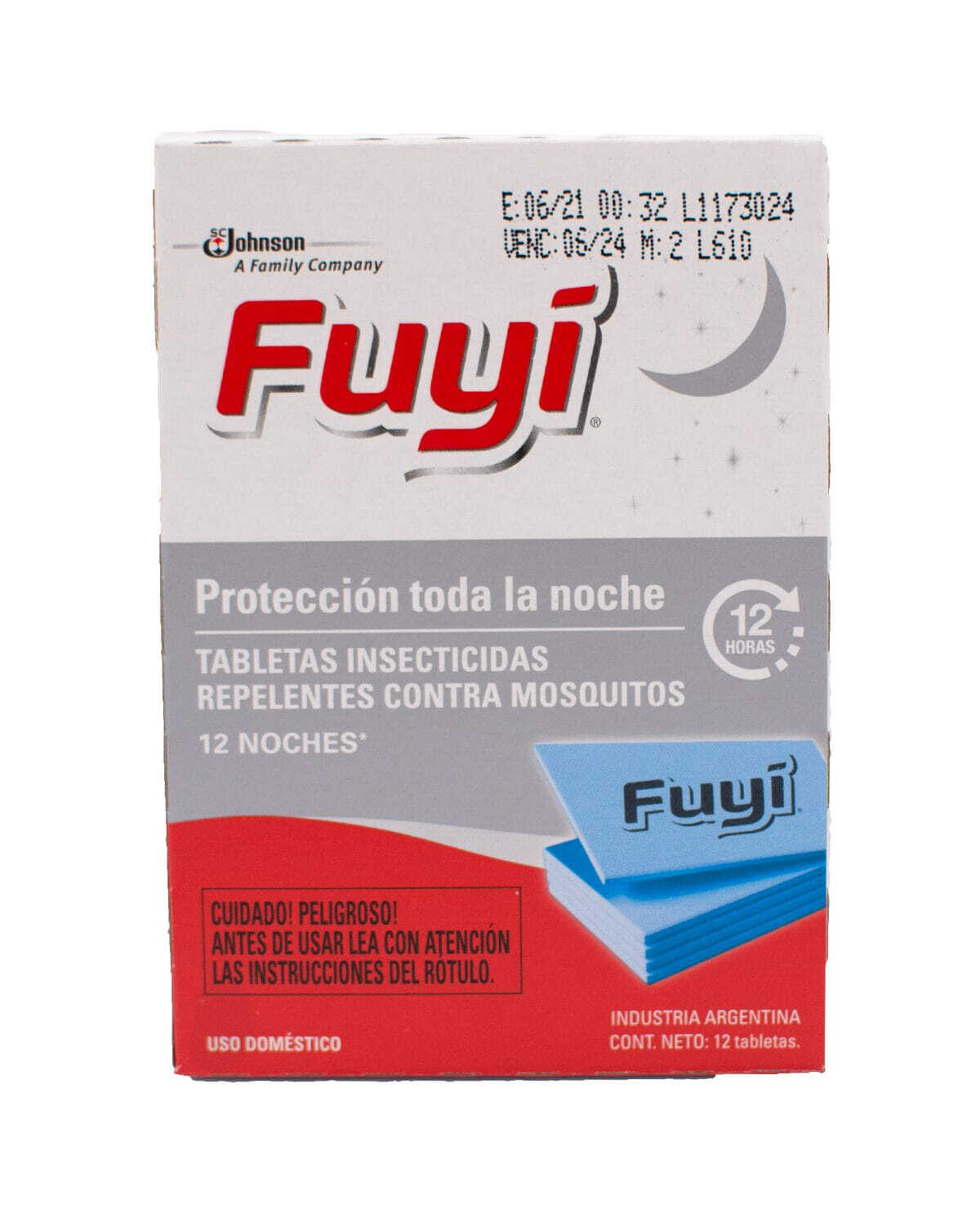 Tableta para Mosquitos Fuyi 12 Un